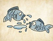 成语玩命猜两条鱼互相吐口水答案是什么？