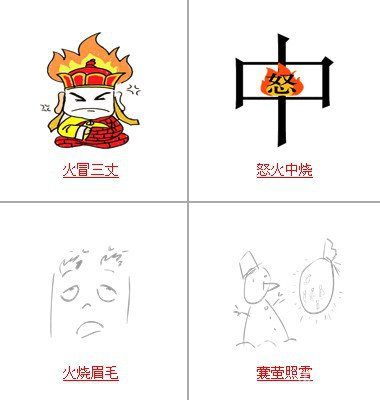 疯狂猜成语中所有和火有关的关卡答案1