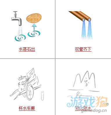 疯狂猜成语中所有和水有关的答案