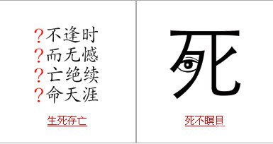 疯狂猜成语中所有和死有关的成语关卡答案